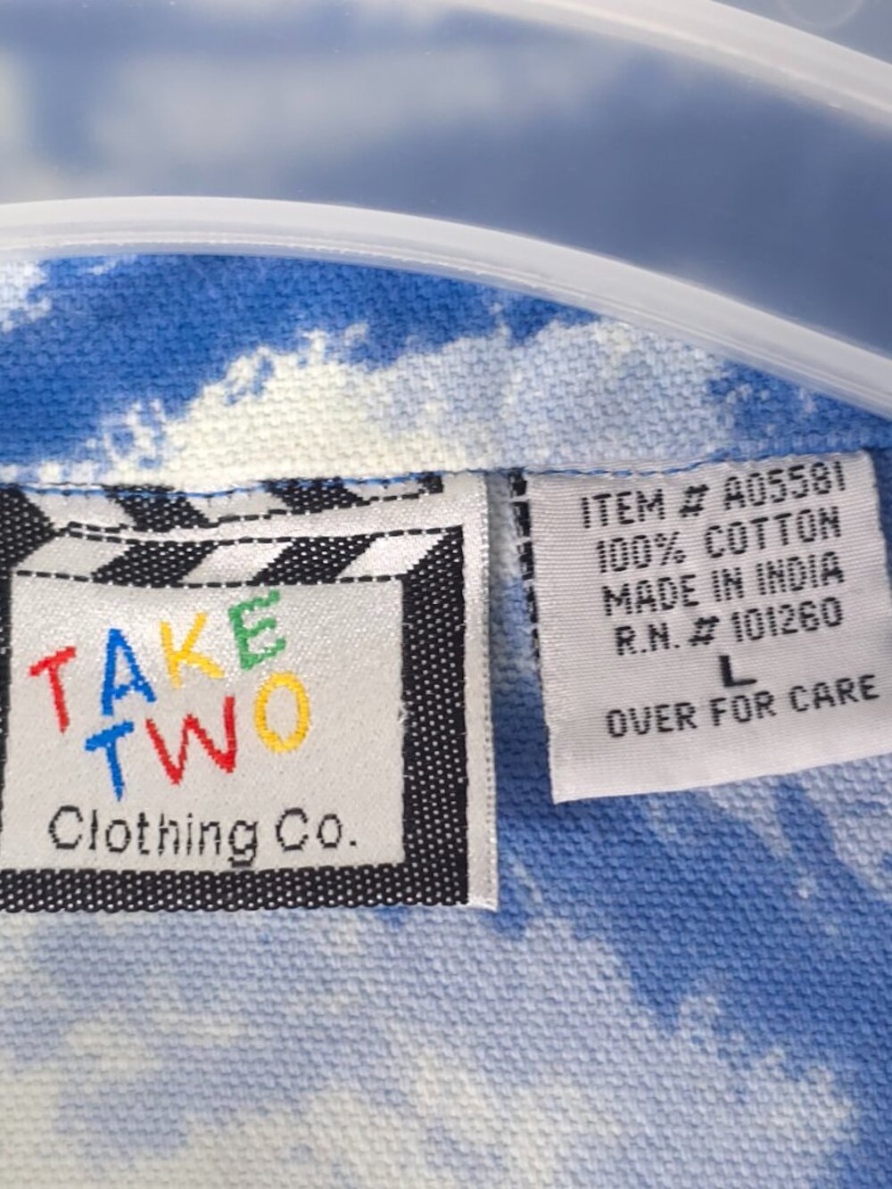 TAKE TWO Colorful Cityscape Denim Jacket WOMENS SIZE LARGE W/POCKETS 100% COTTON - Picture 3 of 16